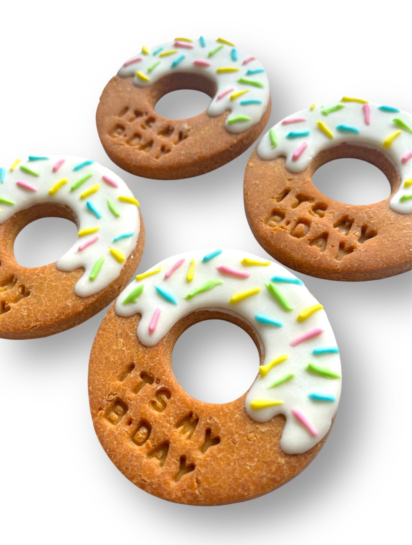 Happy Bday/ It’s My Bday Iced Donuts