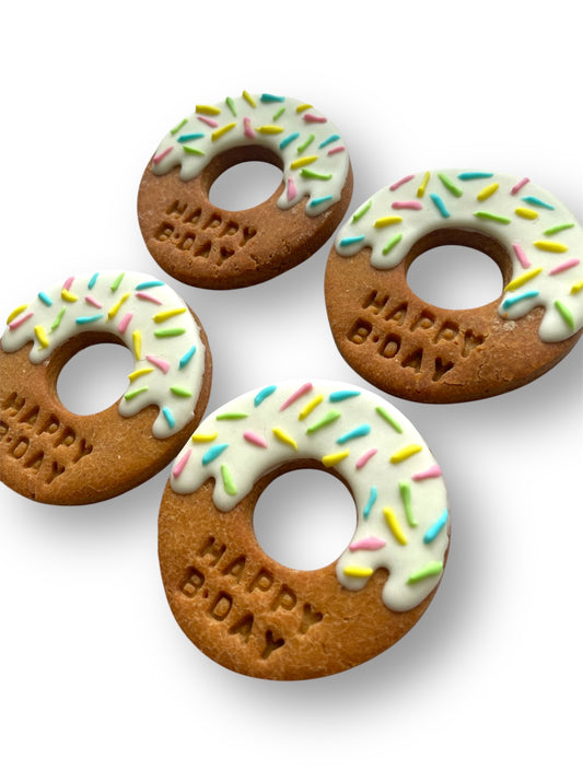 Happy Bday/ It’s My Bday Iced Donuts