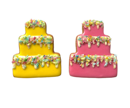 Drip Birthday Cake Biscuit